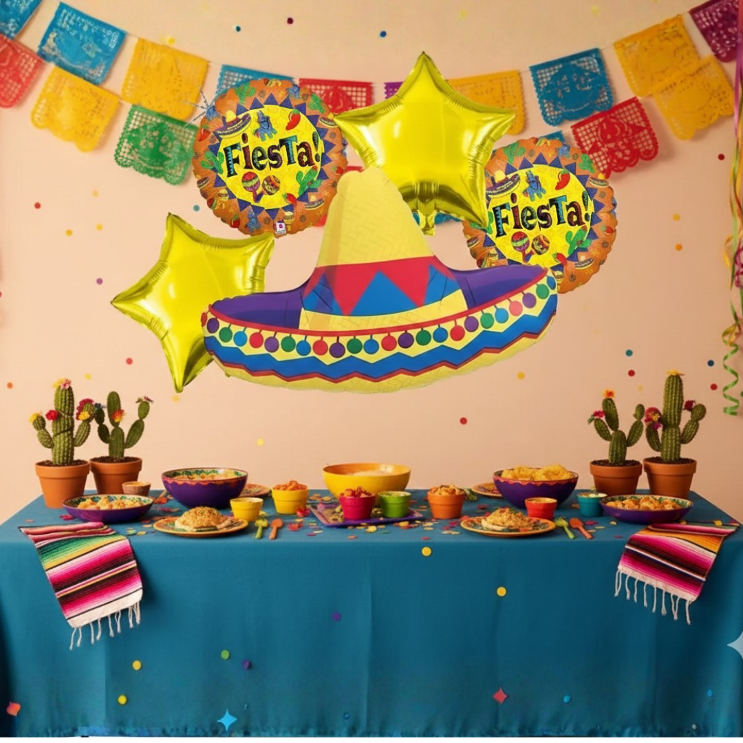 Compra Bouquet de Fiesta Mexicana 5 Globos en Partymax. Bogotá. Imagen #2.