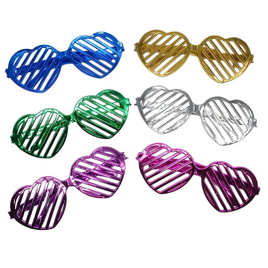 Compra Gafas Corazón Metalizado Paga 5 Y Lleva 6 en Partymax. Bogotá. Imagen #1.