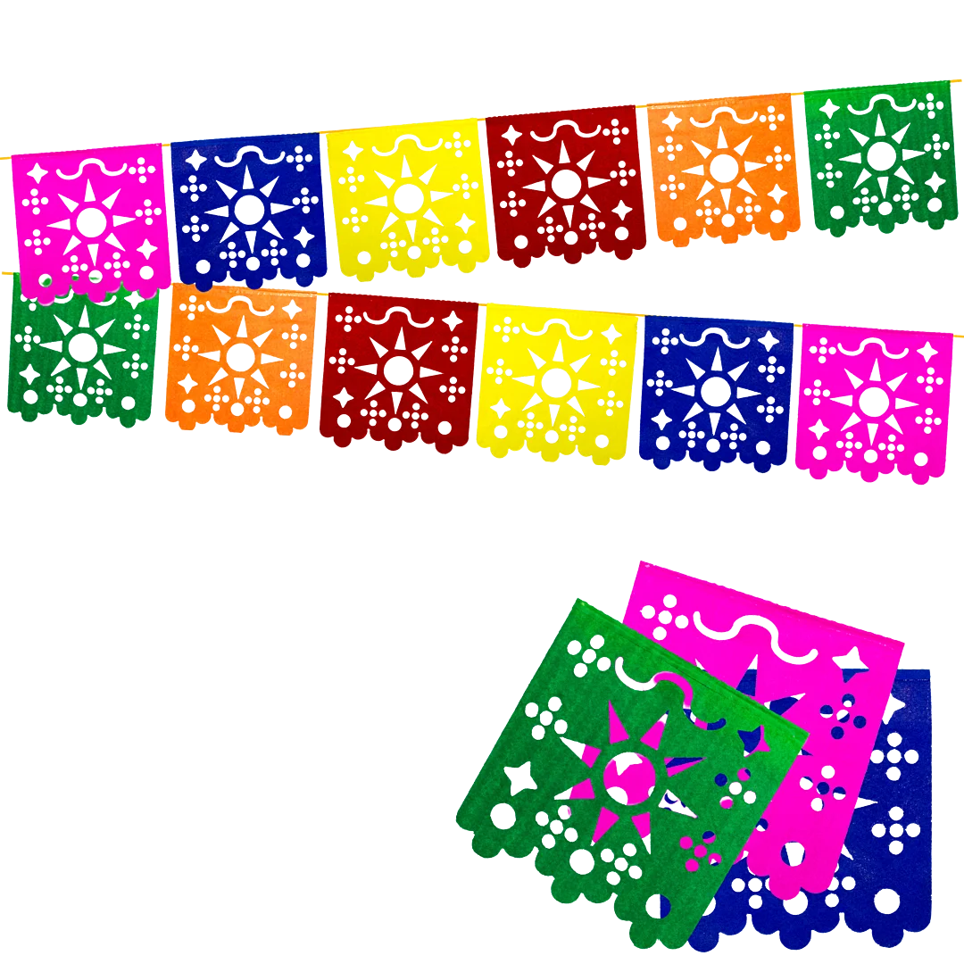 Compra aquí Banderines Mexicanos Sol *2.5 Metros #1