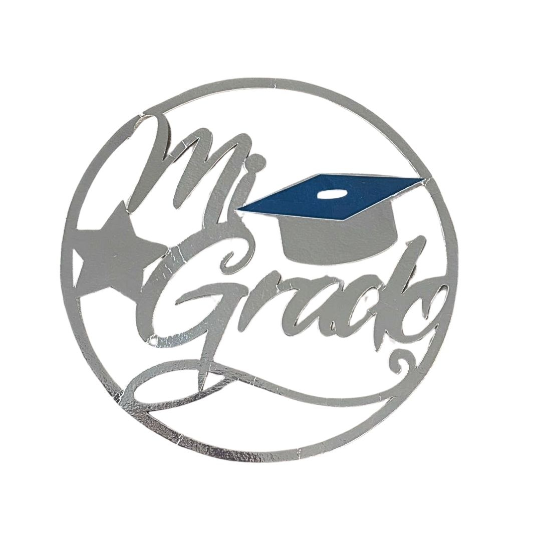 Compra Topper para Pared Mi Grado Plateado en Partymax. Bogotá. Imagen #1.