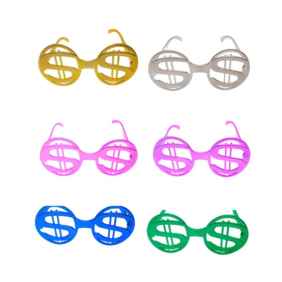 Compra Gafas Estilo Signo Pesos Metalizado Paga 5 Y Lleva 6 en Partymax. Bogotá. Imagen #1.