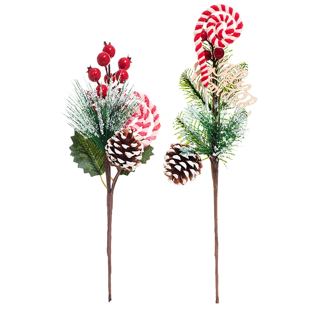 Compra Pick Navideño Rojo Con Piña Y Berries en Partymax. Bogotá. Imagen #1.