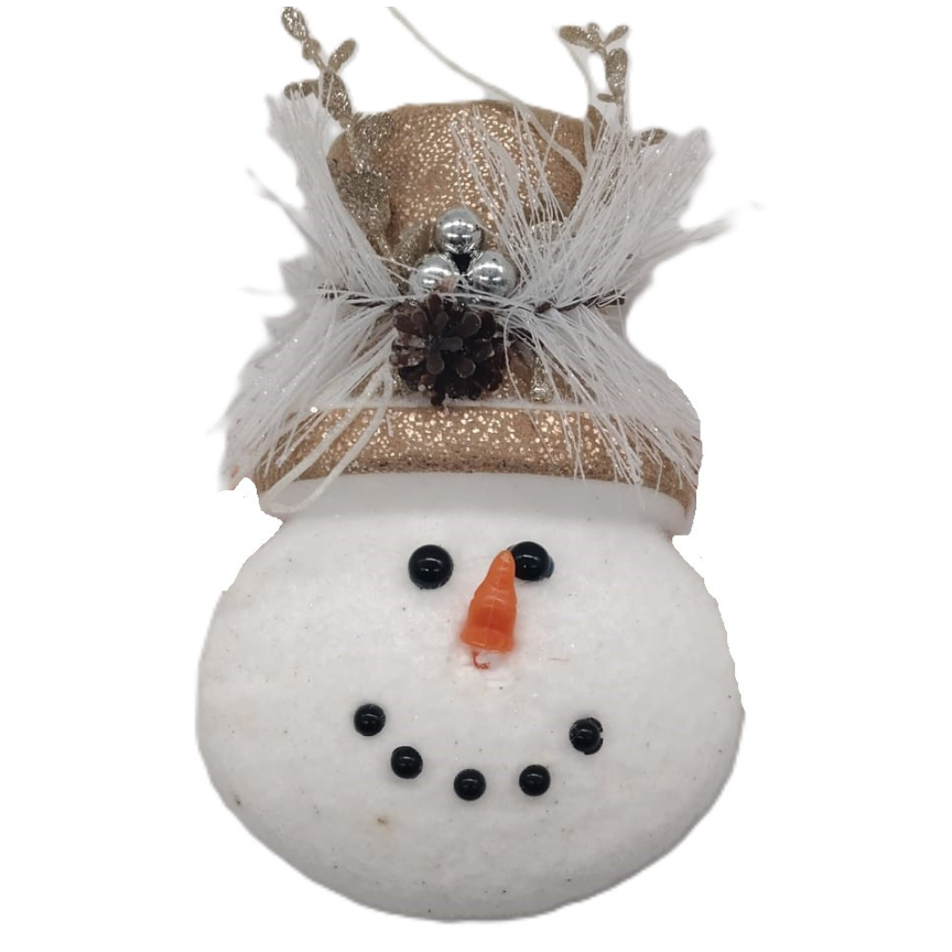 Compra Cara Muñeco de Nieve Dorado Ref:Xmtx215-1219 en Partymax. Bogotá. Imagen #1.