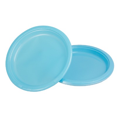 Compra Plato Plástico 9" Azul Celeste *10 Unidades en Partymax. Bogotá. Imagen #1.