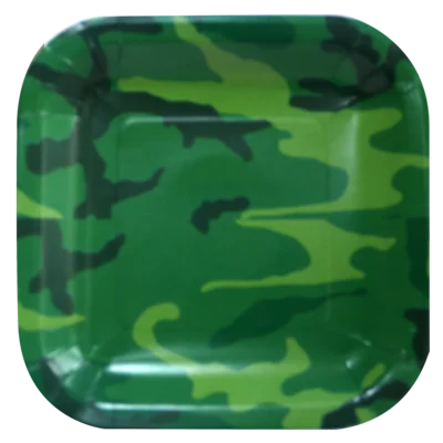 Compra Plato Cuadrado 6" Camuflado *10 Unidades en Partymax. Bogotá. Imagen #1.
