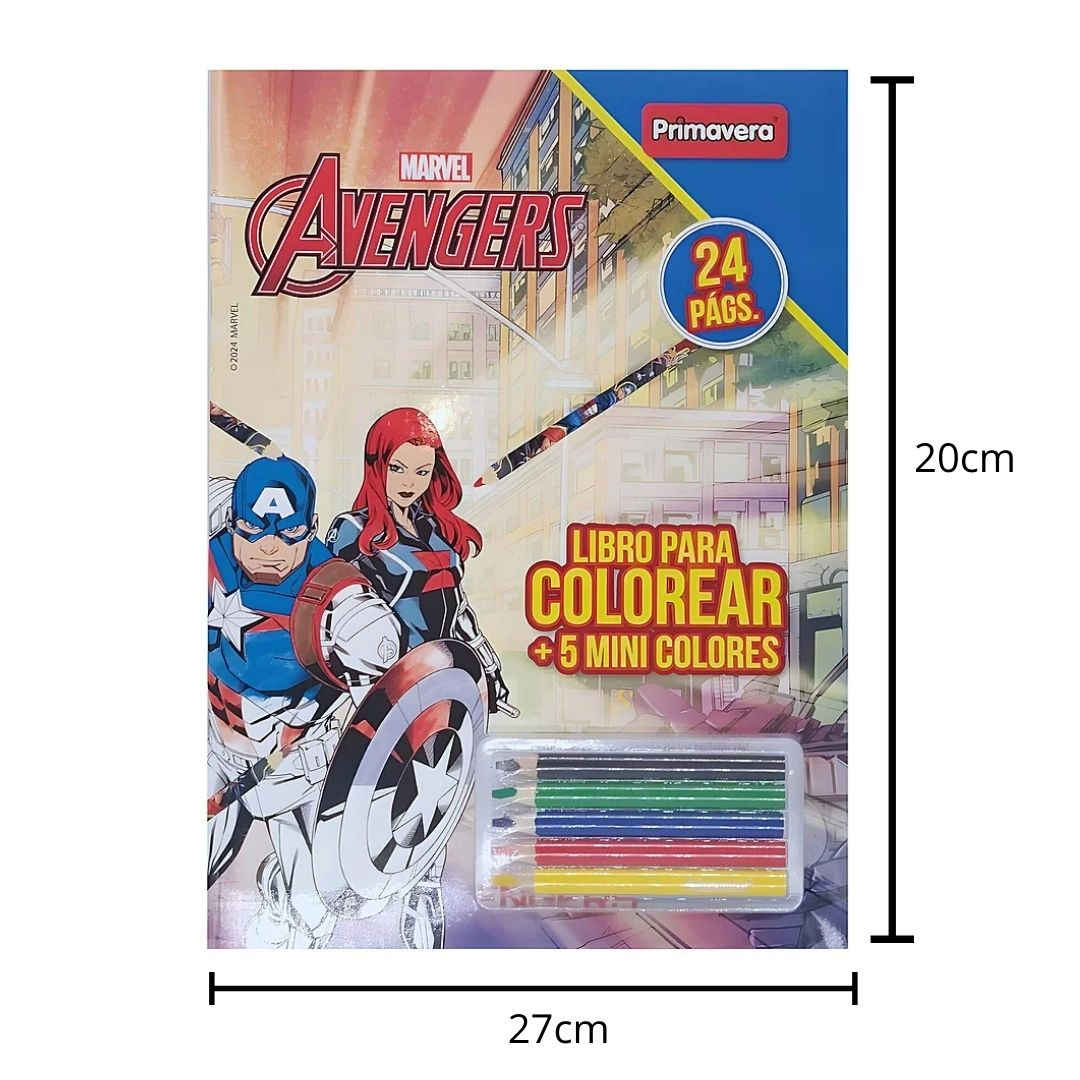 Compra Set Libro para Colorear Avengers *24 Páginas en Partymax. Bogotá. Imagen #2.