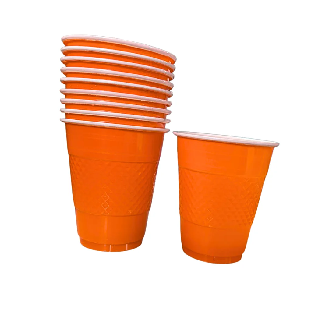 Compra Vaso 9 Onzas Unicolor Naranja * 10 Unidades en Partymax. Bogotá. Imagen #1.