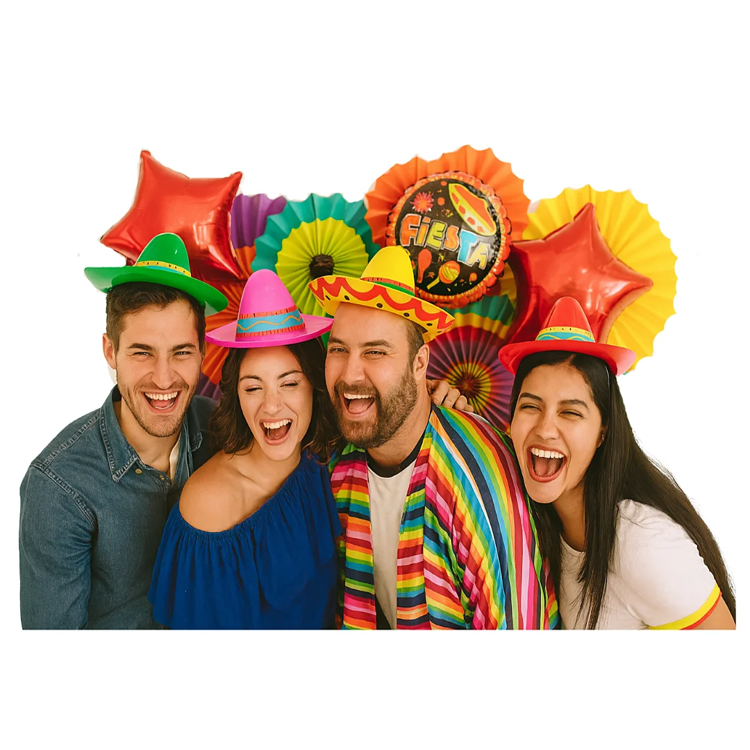 Compra Sombrero Mini Mexicano Neon Surtido * 12 Unidades en Partymax. Bogotá. Imagen #2.