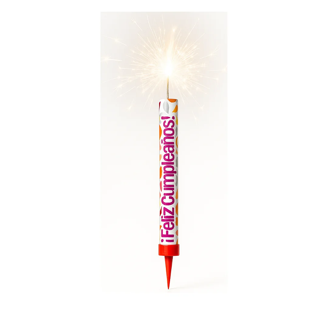 Compra Vela Volcán Con Mensaje Feliz Cumpleaños en Partymax. Bogotá. Imagen #1.