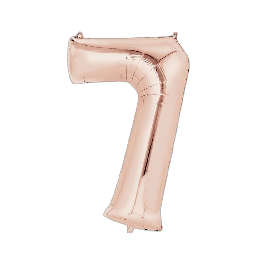 Compra Globo Metalizado de 40Cms # 7 Oro Rosa en Partymax. Bogotá. Imagen #1.