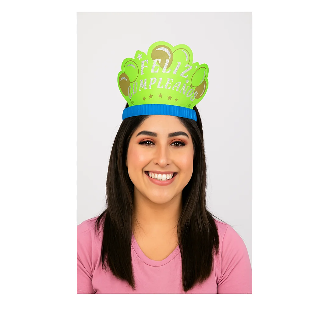 Compra Corona Neon Feliz Cumpleaños *12 Unidades en Partymax. Bogotá. Imagen #2.