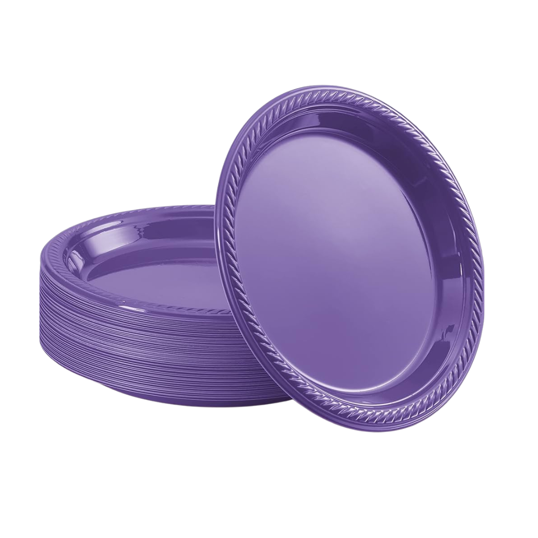 Compra Plato Plástico 9" Morado *10 Unidades en Partymax. Bogotá. Imagen #1.