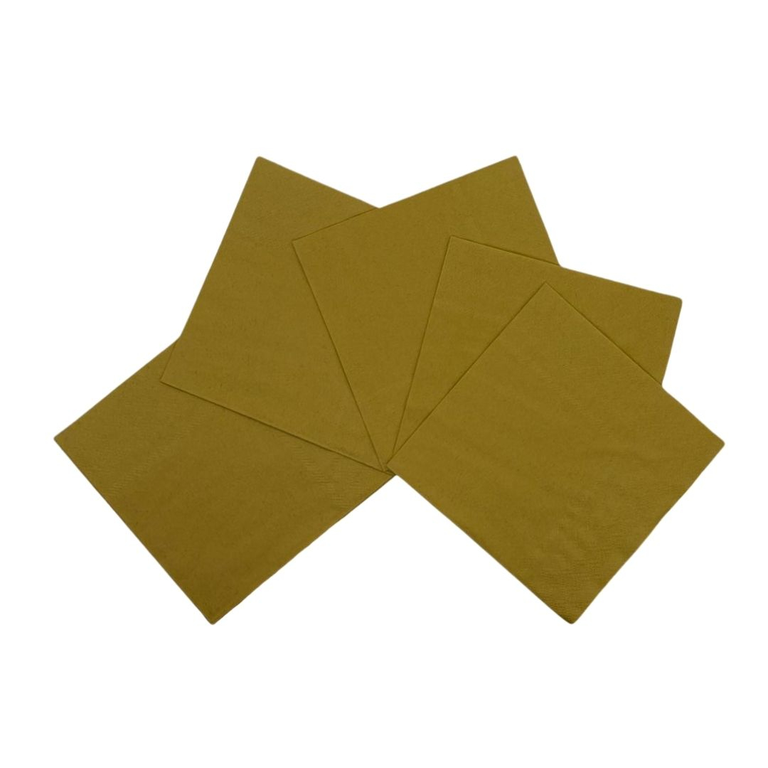 Compra Servilleta Unicolor Dorado *20 Unidades en Partymax. Bogotá. Imagen #1.