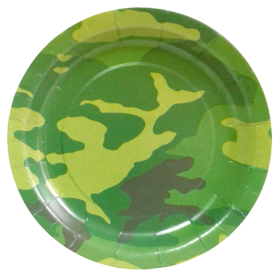 Compra Plato Redondo 6" Camuflado *10 Unidades en Partymax. Bogotá. Imagen #1.