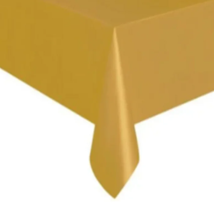 Compra Mantel Plástico Dorado 1.37*1.83 en Partymax. Bogotá. Imagen #1.