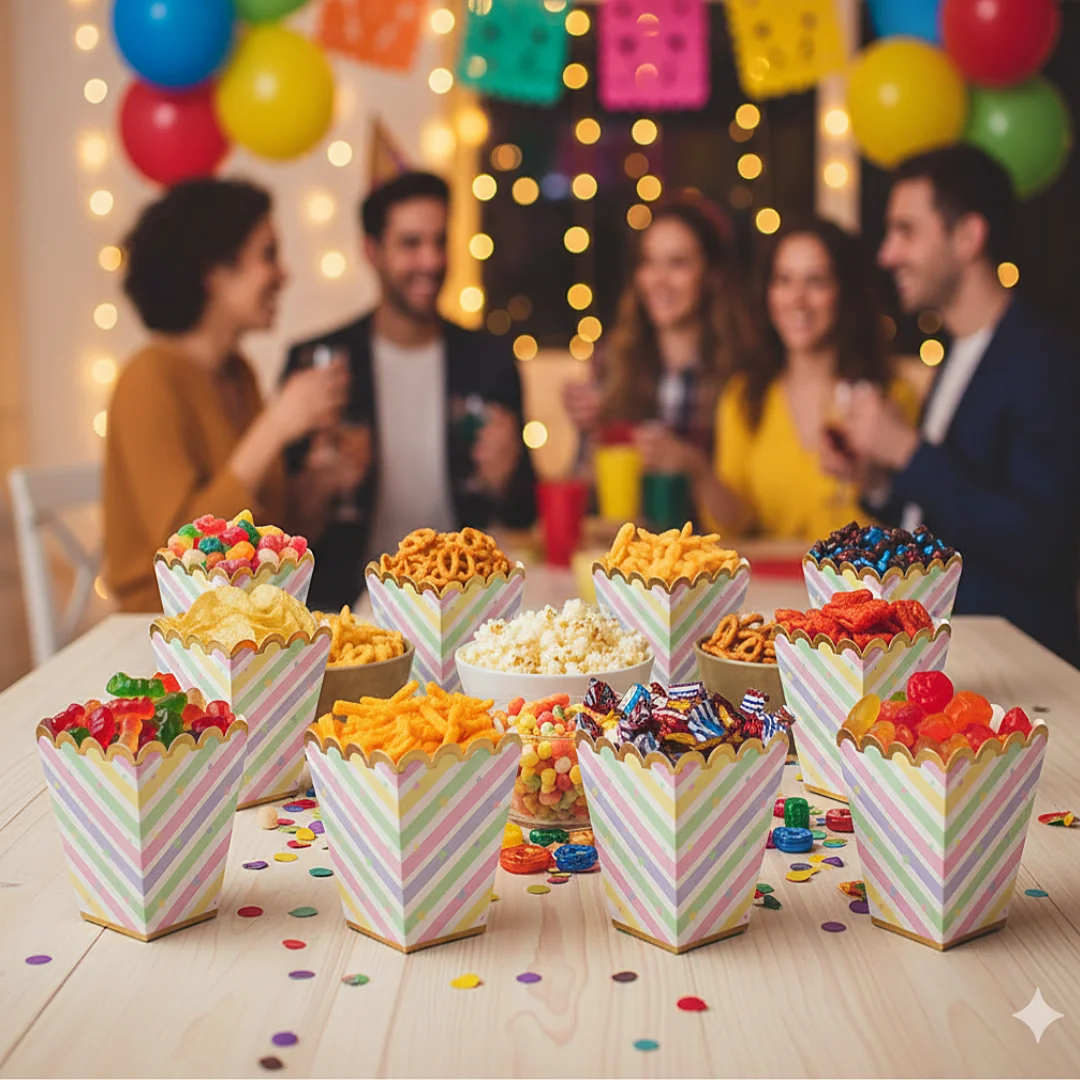 Compra Crispetera Rayas Pastel *6 Unidades en Partymax. Bogotá. Imagen #2.