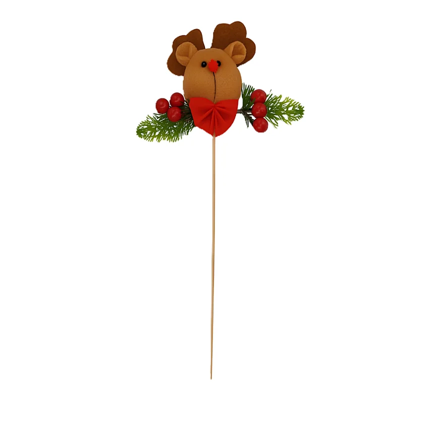 Compra Pick Navideño Reno Con Cerezos Rojo en Partymax. Bogotá. Imagen #1.