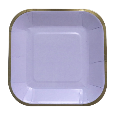Compra Plato Cuadrado Pequeño 6" Lila Pastel *10 Unidades en Partymax. Bogotá. Imagen #1.