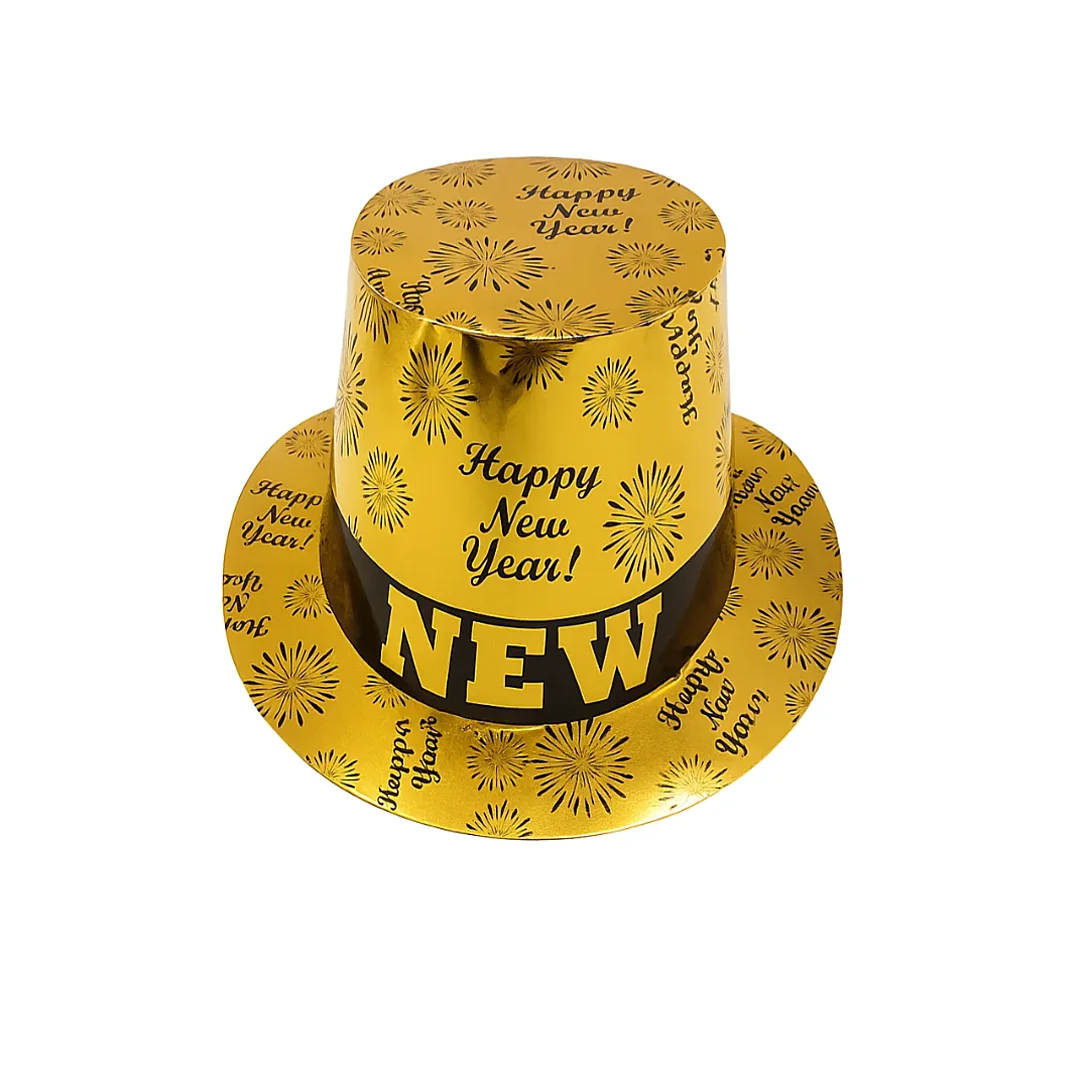 Compra Sombrero Fiestero Fin de Año Dorado en Partymax. Bogotá. Imagen #1.