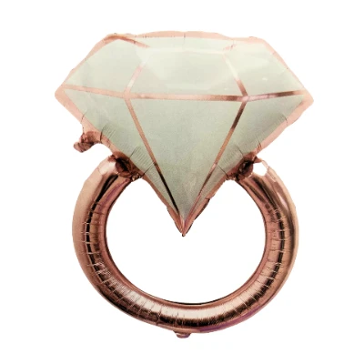 Compra Globo Metalizado de 83 Cms Anillo Oro Rosa en Partymax. Bogotá. Imagen #1.