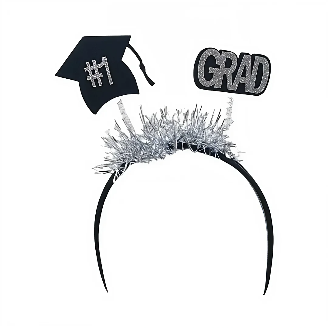 Compra Diadema Grado #1 Plateado Negro en Partymax. Bogotá. Imagen #1.