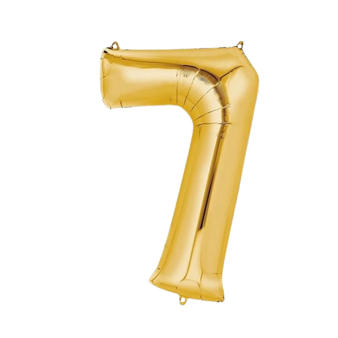 Compra Globo Metalizado de 40Cms # 7 Dorado en Partymax. Bogotá. Imagen #1.