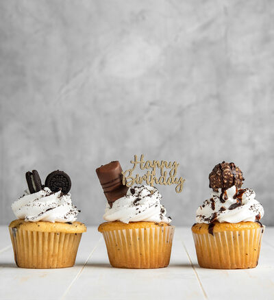 Contrata el servicio de Cupcakes con Toppings 6 Unidades en Partymax. Imagen #1