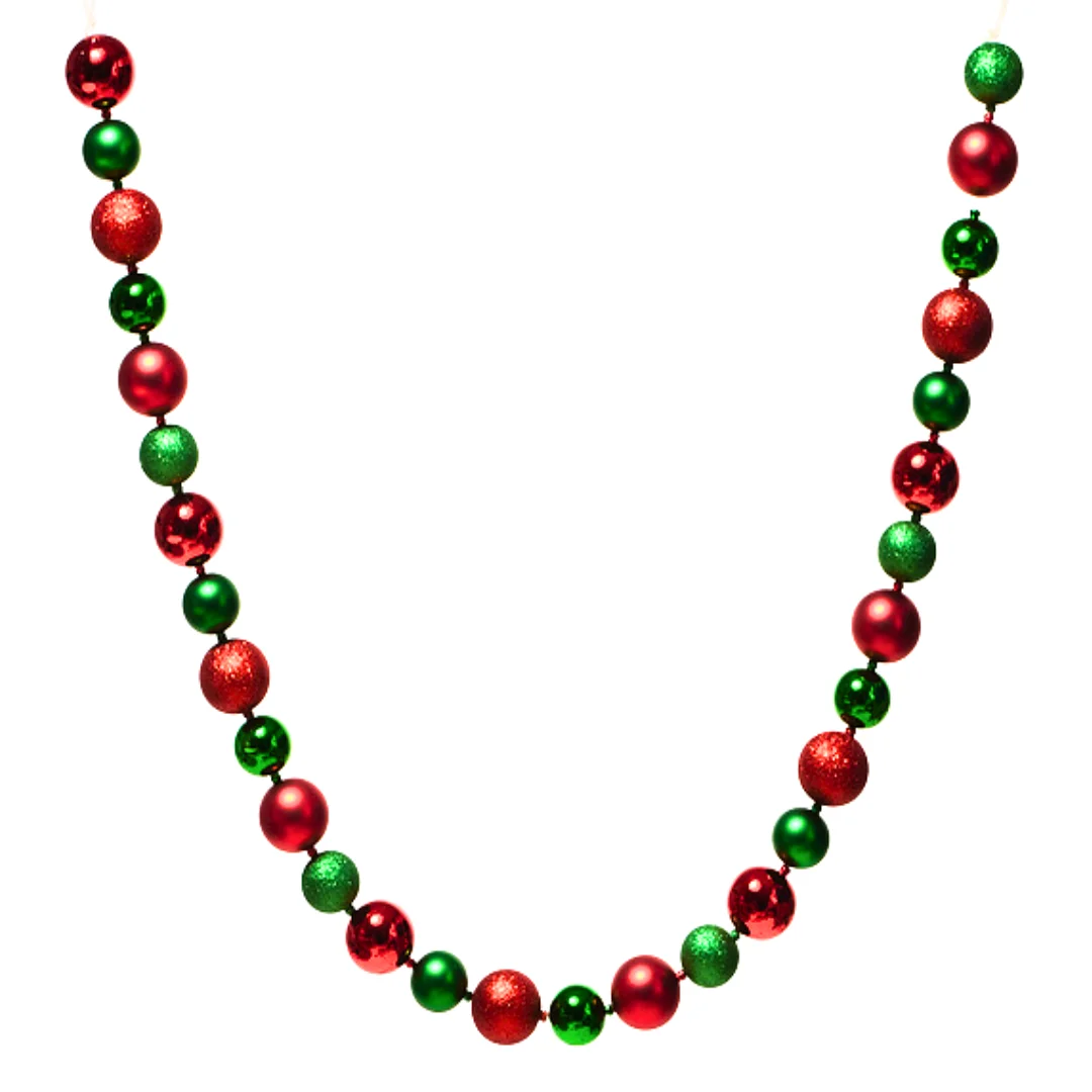 Compra Guirnalda de Esferas Rojo -Verde *1.80Cm en Partymax. Bogotá. Imagen #2.
