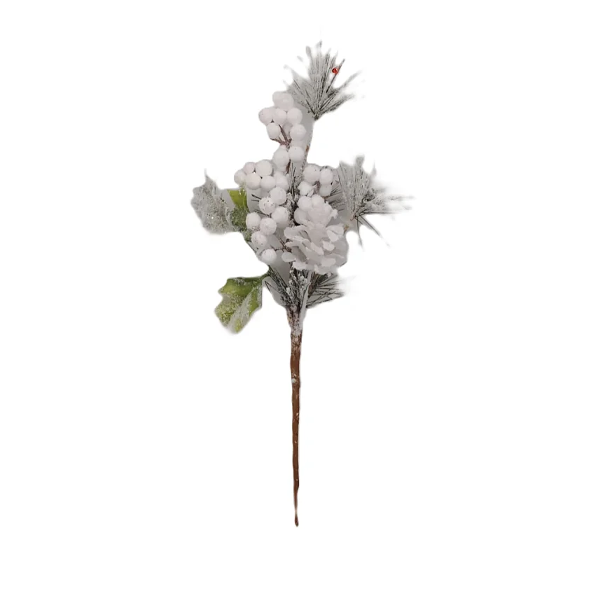 Compra Follaje Navideño Con Cerezos Blanco Nevado en Partymax. Bogotá. Imagen #1.