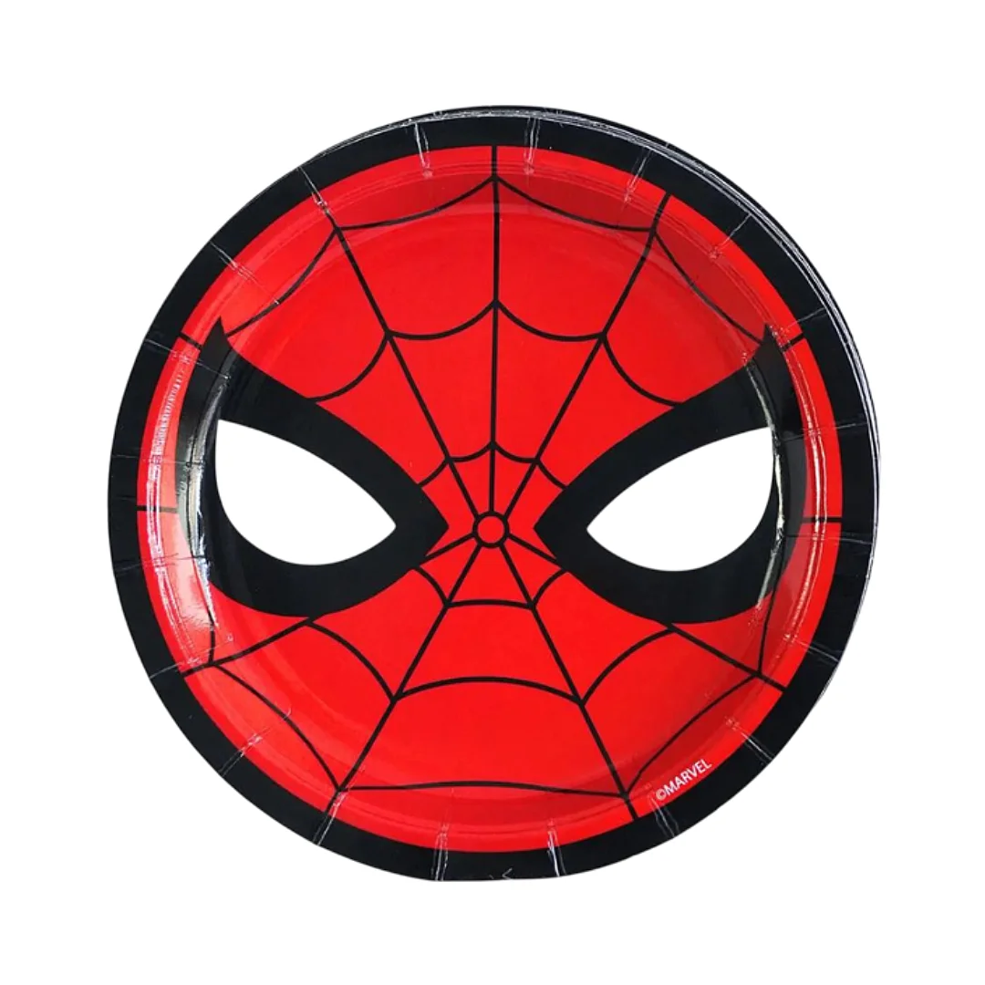 Compra aquí Plato Redondo 7" Spiderman * 10 Unidades #1