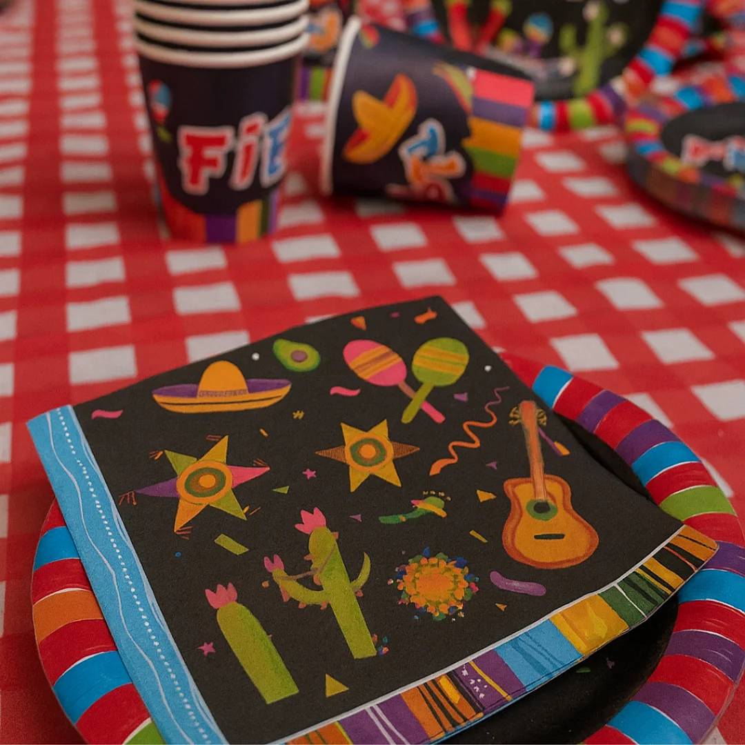 Compra Servilletas Figuras Mexicanas *20 Unidades en Partymax. Bogotá. Imagen #2.