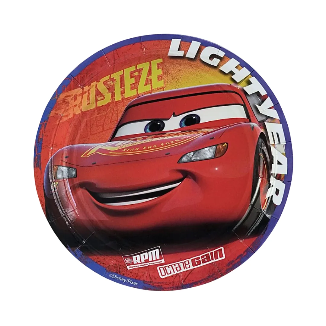Compra Plato Redondo 7" Cars * 10 Unidades en Partymax. Bogotá. Imagen #1.