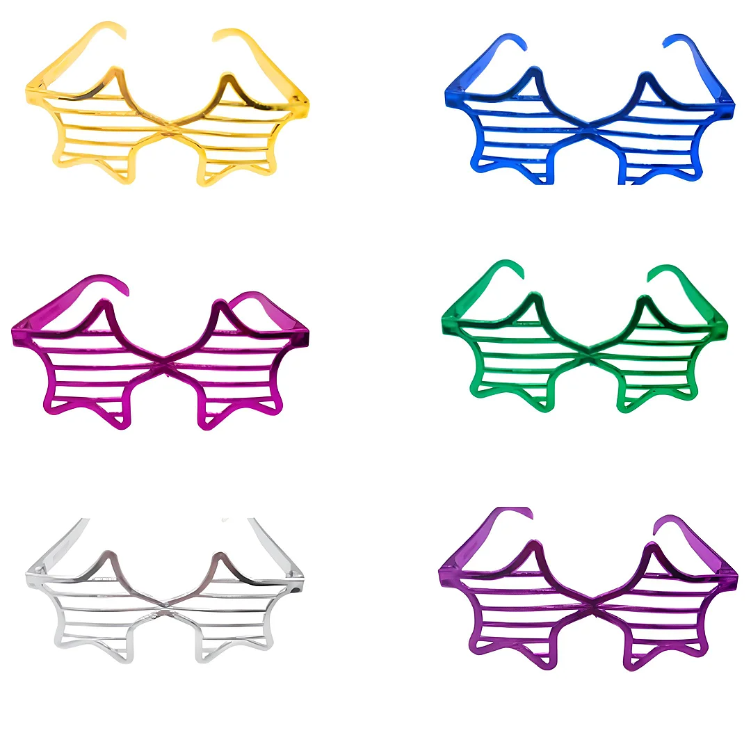 Compra Gafas Estilo Estrella Metalizado Pega 5 Y Lleva 6 en Partymax. Bogotá. Imagen #1.