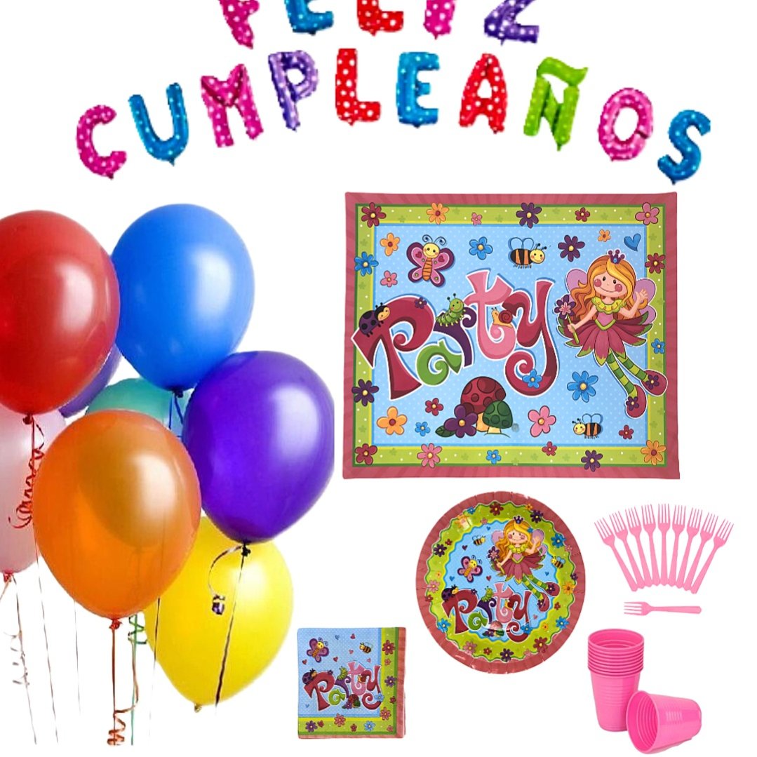 Compra Kit Decoración Hada Magica para 10 Personas en Partymax. Bogotá. Imagen #1.