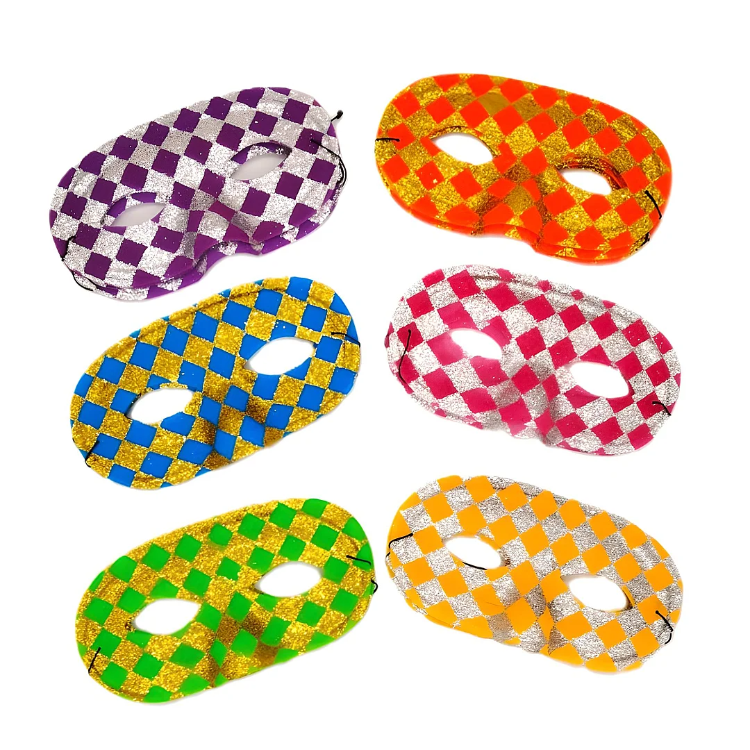 Compra Antifaz Rombos Escarchados Surtidos *12 Unidades en Partymax. Bogotá. Imagen #1.