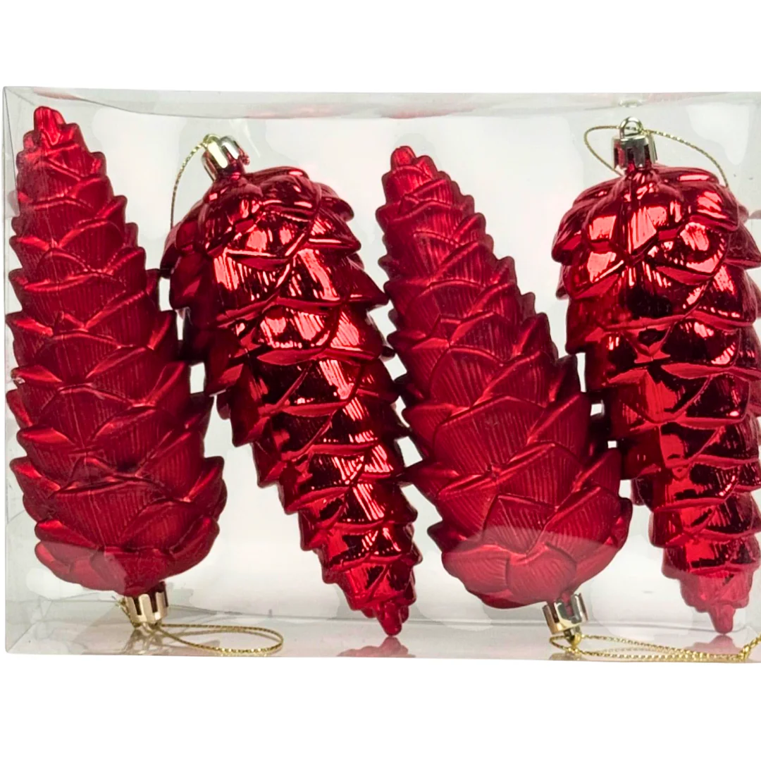 Compra Adorno Colgante Piñas Rojas *4 Piezas en Partymax. Bogotá. Imagen #2.