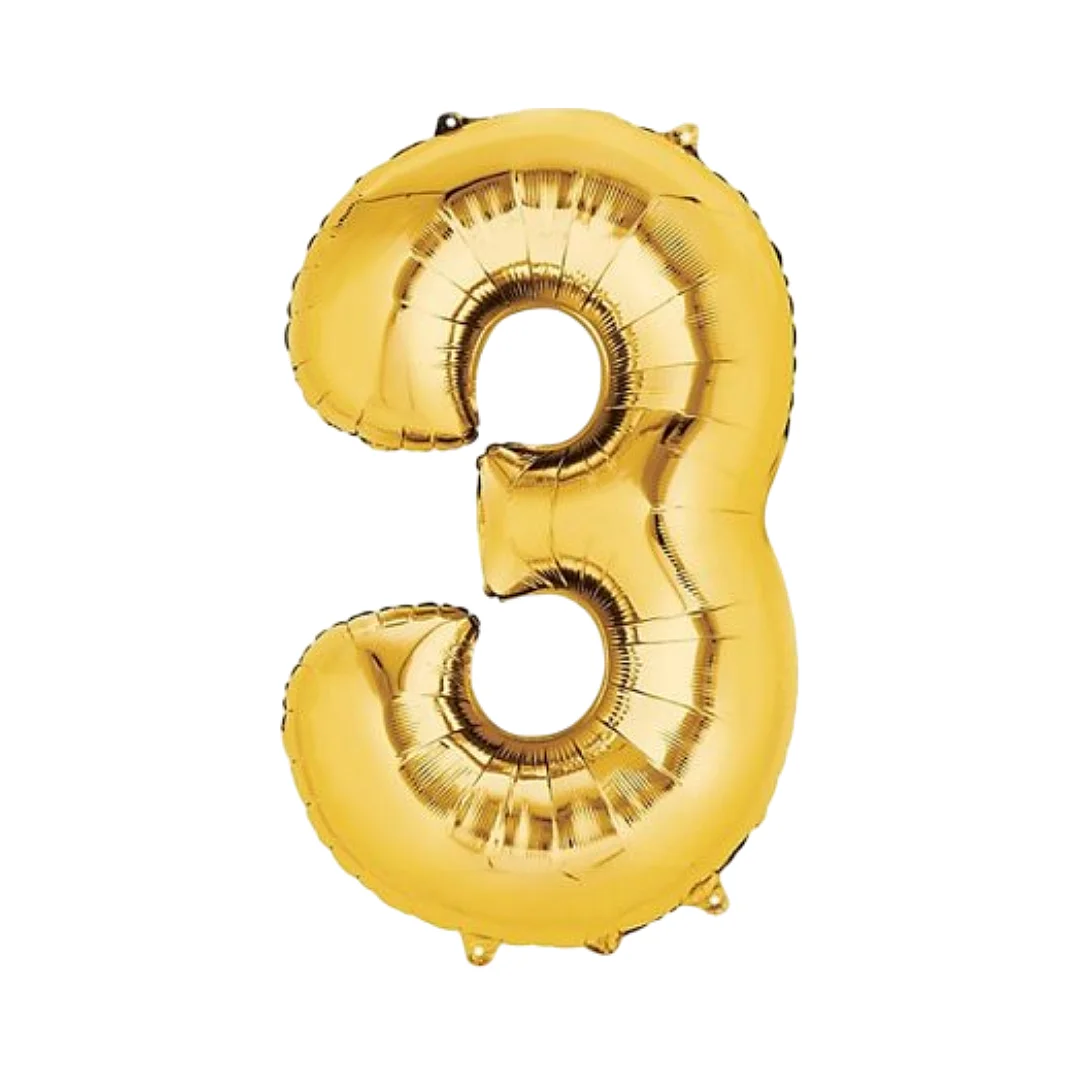 Compra Globo Metalizado de 40Cms # 3 Dorado en Partymax. Bogotá. Imagen #1.