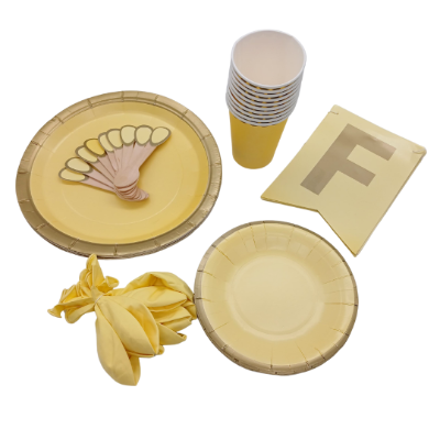 Compra Kit Cumpleaños *6 Piezas Amarillo Pastel en Partymax. Bogotá. Imagen #2.