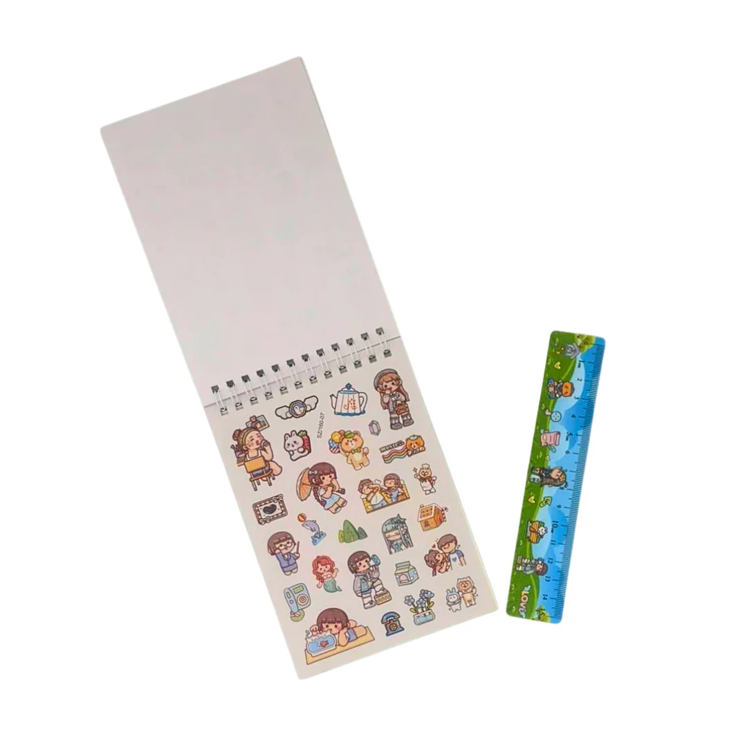 Compra Libreta de Stickers Con Regla *2 Unidades en Partymax. Bogotá. Imagen #2.