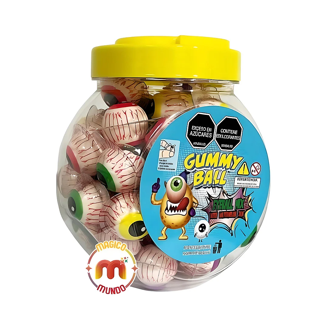 Compra Goma Gummi Ball Eyeball Mix Tarro *50 Unidades en Partymax. Bogotá. Imagen #1.