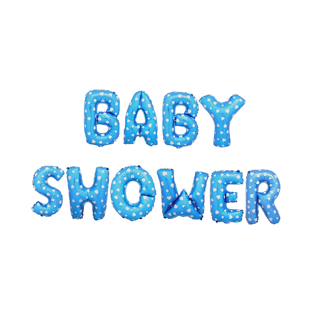Compra Letrero Baby Shower Metalizado Azul en Partymax. Bogotá. Imagen #1.