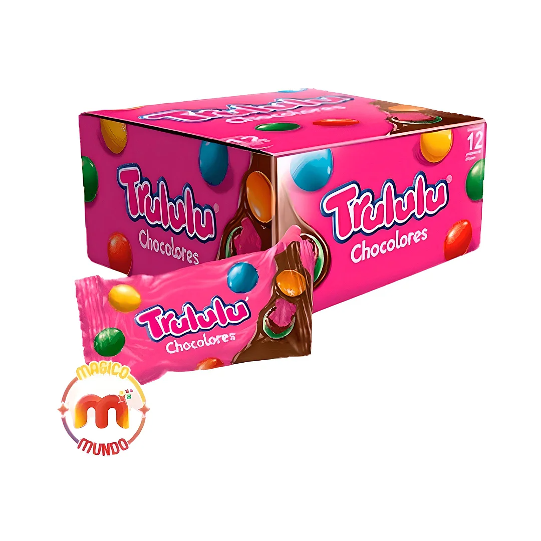 Compra Goma Trululu Chocolate Negro Display*12 Unidades en Partymax. Bogotá. Imagen #1.