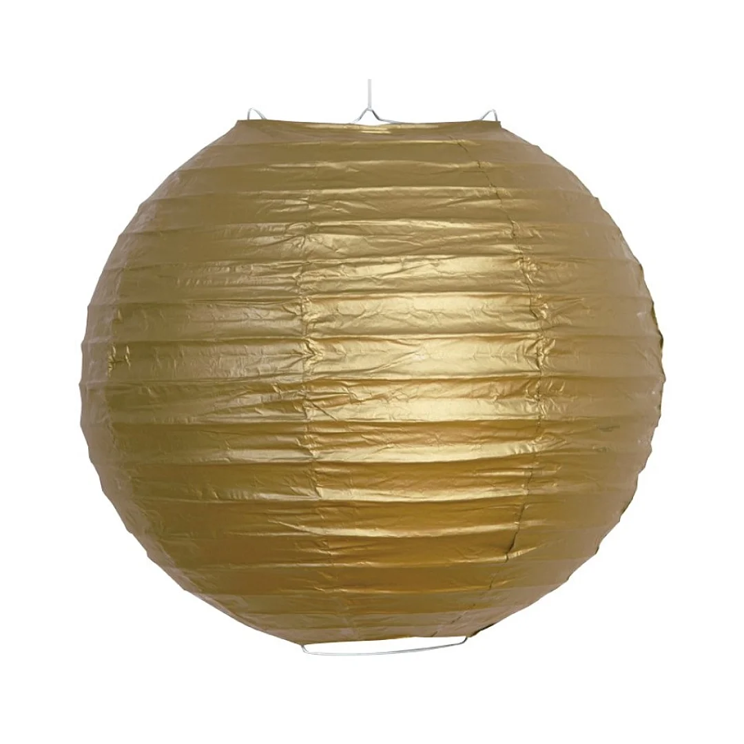 Compra aquí Globo Chino de Papel Dorado *30Cms #1