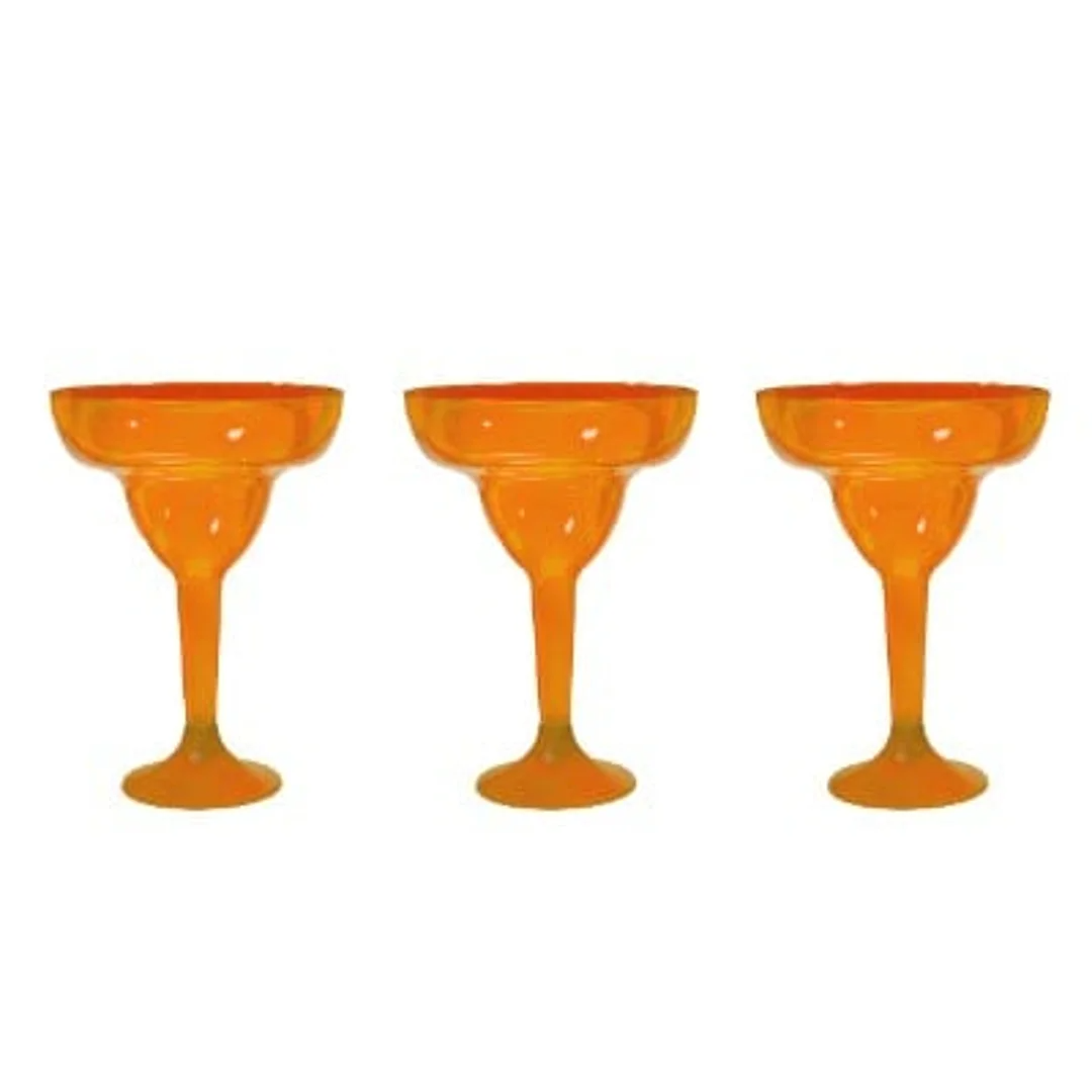 Compra Copas Acrílicas Margarita * 6 Unidades Naranja en Partymax. Bogotá. Imagen #1.