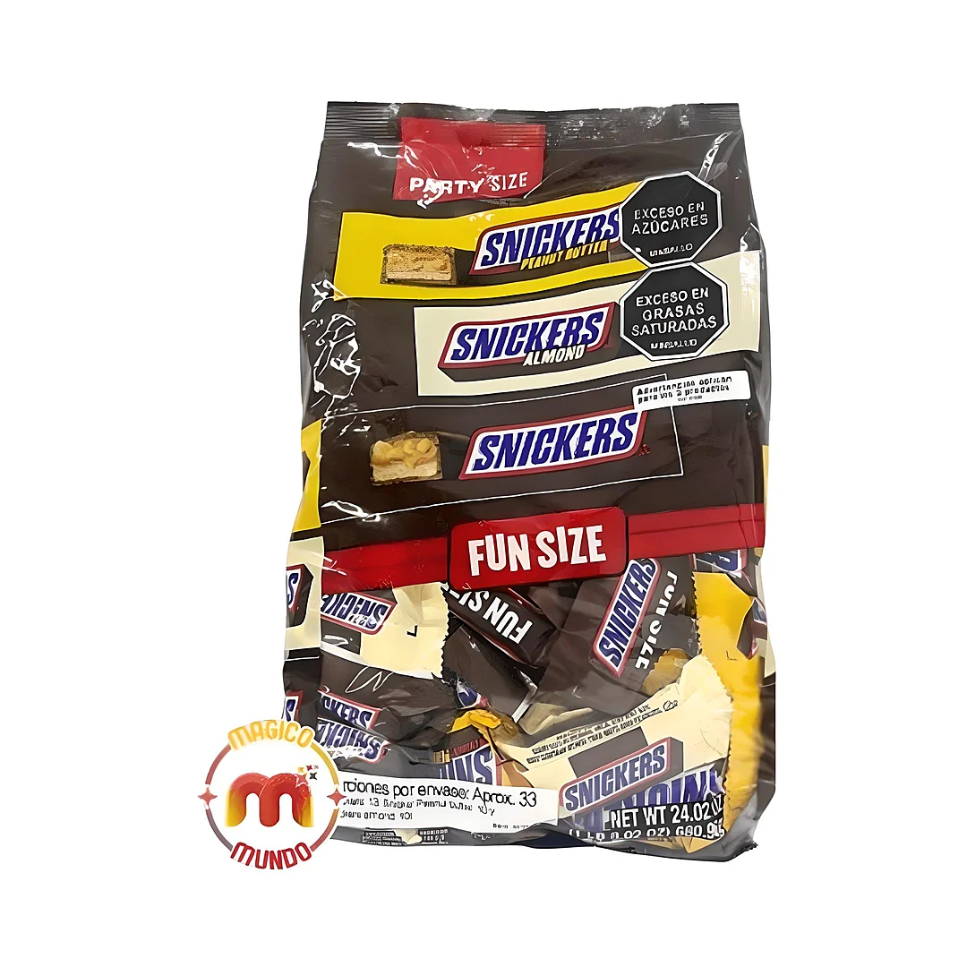 Compra Chocolate Snickers Fun Size *33 Unidades en Partymax. Bogotá. Imagen #1.