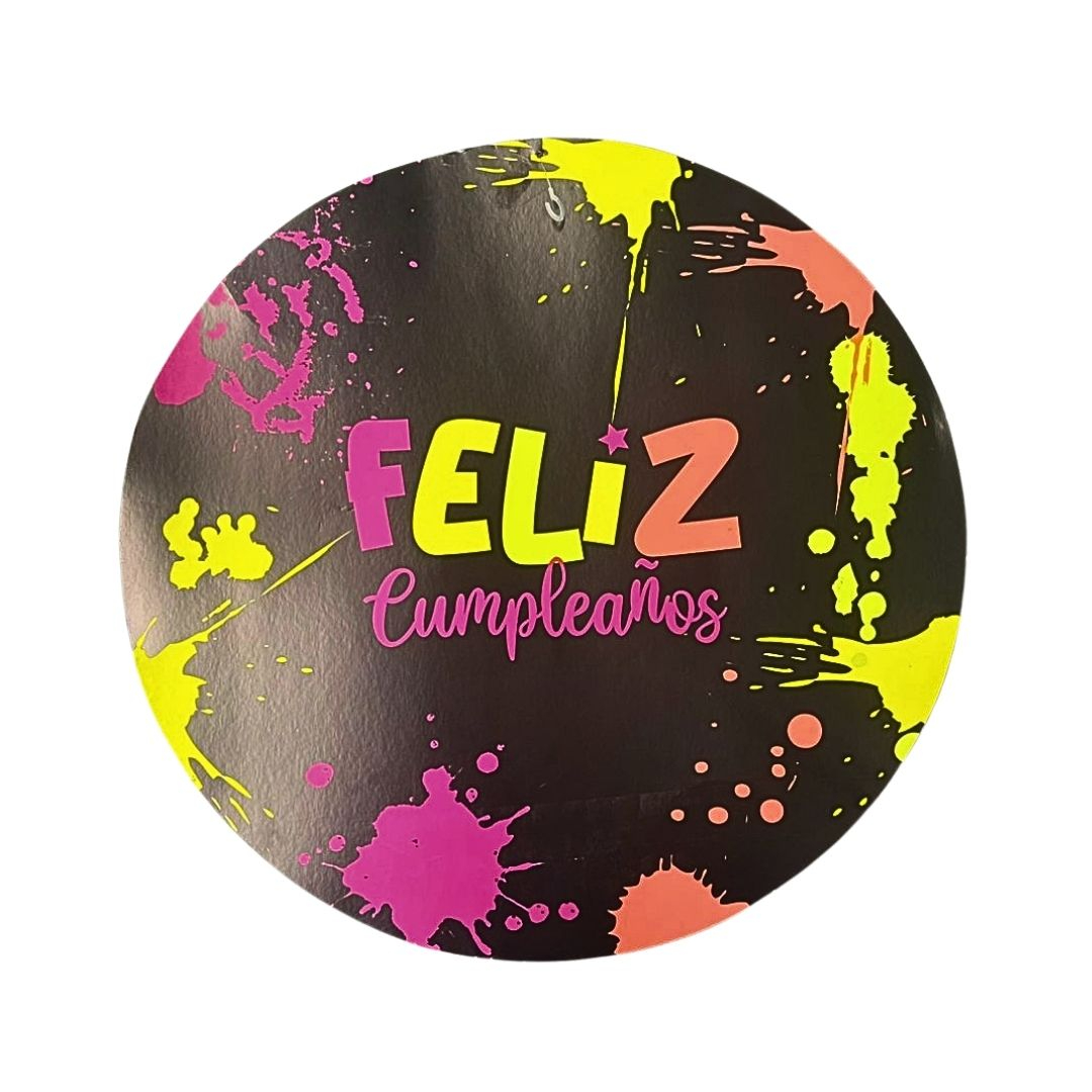 Compra Topper para Pared Neon Feliz Cumpleaños en Partymax. Bogotá. Imagen #1.