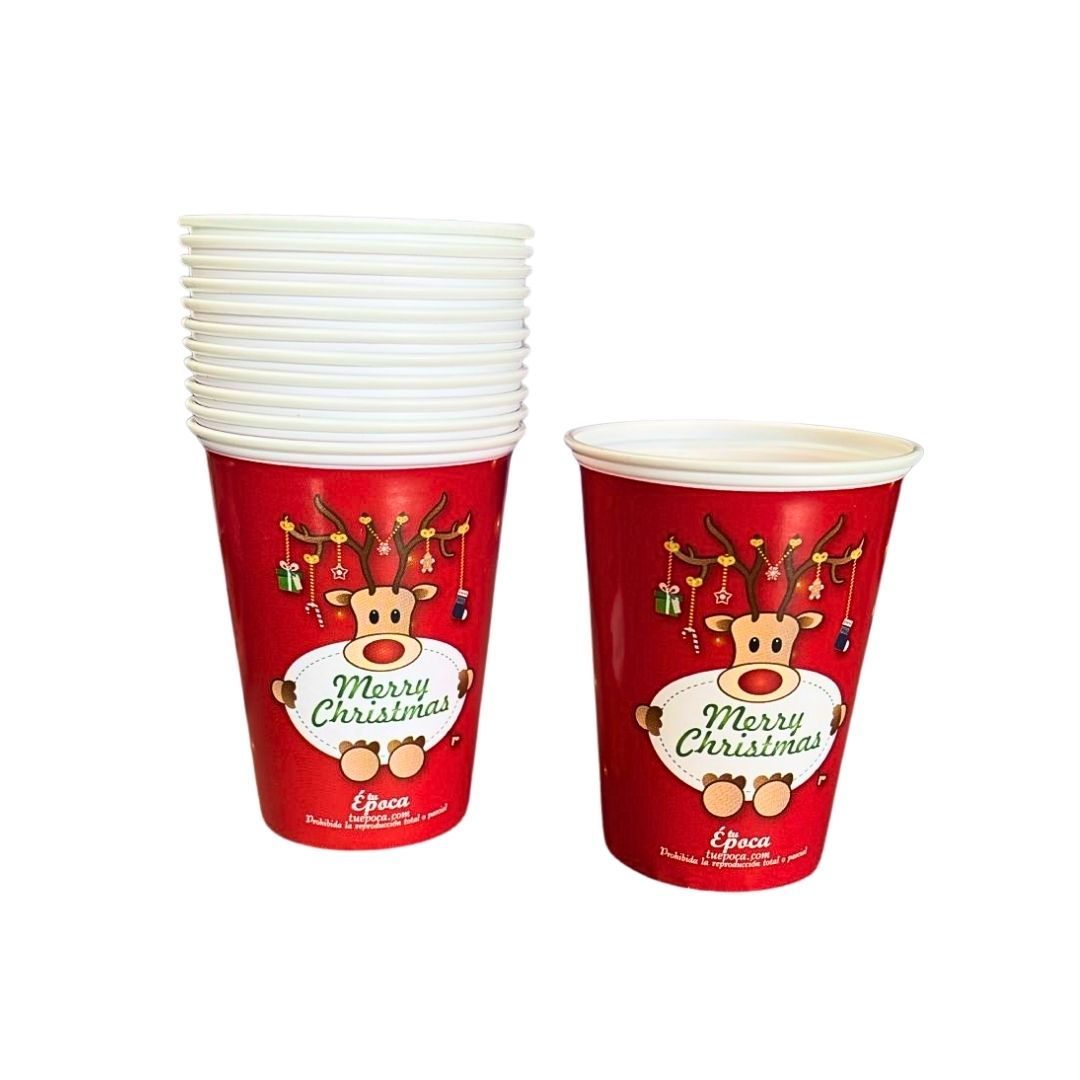 Compra Vaso Reno Rojo *12 Unidades en Partymax. Bogotá. Imagen #1.