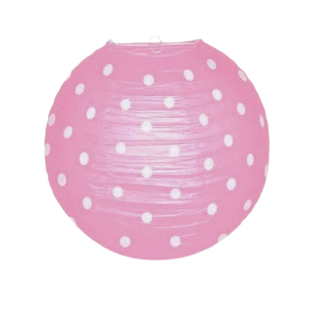 Compra Globo Chino Papel 30Cm Polka Rosado *2 Unidades en Partymax. Bogotá. Imagen #1.