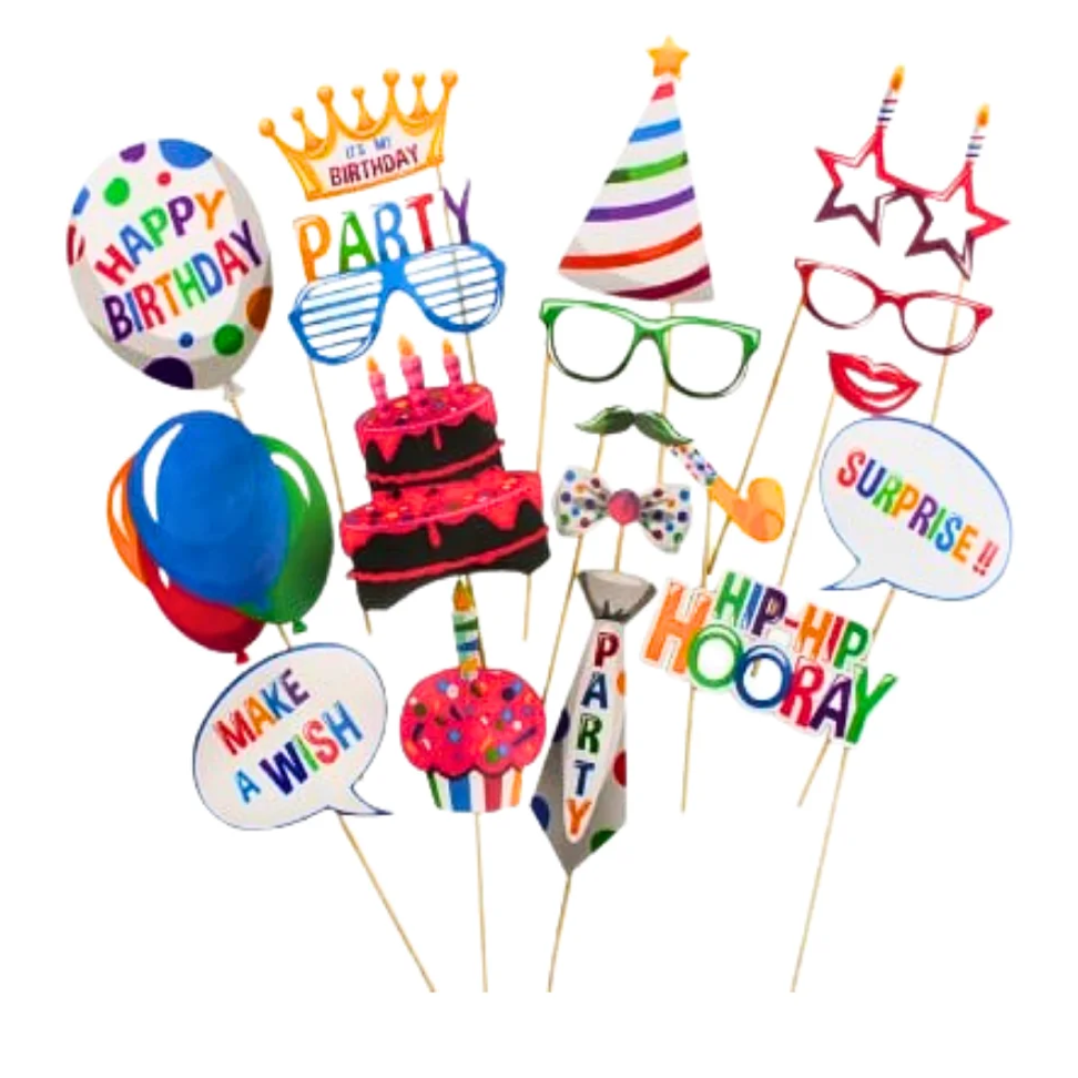 Compra aquí Set de Selfies Happy Birthday *18 Piezas #1