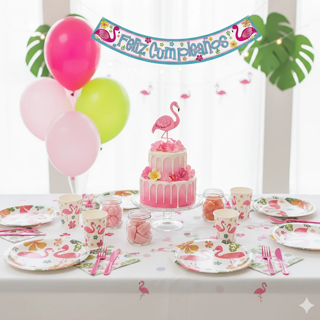 Compra Banner Flamingo de 15*97 Cm en Partymax. Bogotá. Imagen #2.